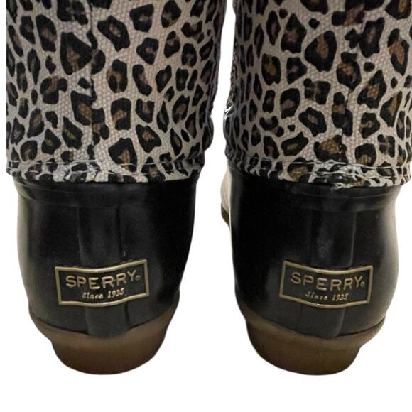 Sperry Womens NEW Size 7.5 Saltwater Animal Multi Print Fleece Lined Duck Boots - Picture 8 of 9